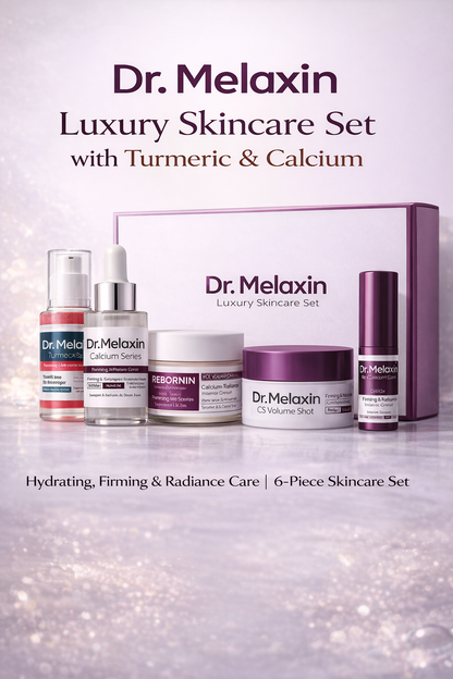 Dr. Melaxin Skincare Set – Turmeric & Calcium | Complete Daily Skin Care Routine