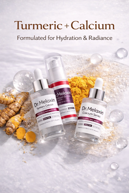 Dr. Melaxin Skincare Set – Turmeric & Calcium | Complete Daily Skin Care Routine