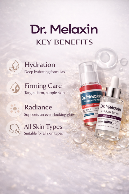 Dr. Melaxin Skincare Set – Turmeric & Calcium | Complete Daily Skin Care Routine