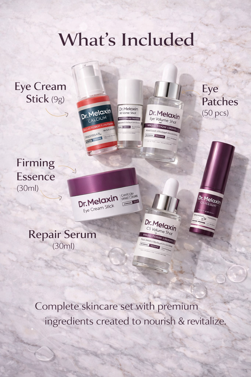 Dr. Melaxin Skincare Set – Turmeric & Calcium | Complete Daily Skin Care Routine
